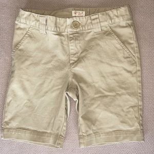 Khaki shorts with adjustable waist size medium 7/8